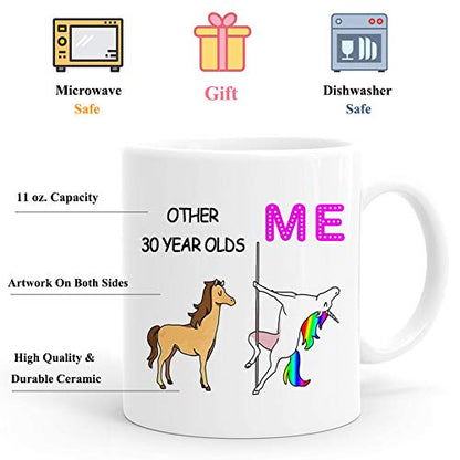 Funny 30th Birthday Gifts for Women 1992 30 | Ceramic Coffee Mug | 11 OZ