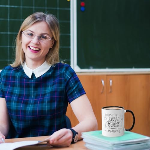 YHRJWN Math Teacher Gift I m a of Course Have | Ceramic Coffee Mug | 11 OZ