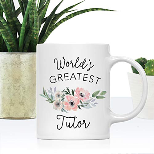 Gift for Women World s Greatest Tutor Bohemian | Ceramic Coffee Mug | 11 OZ