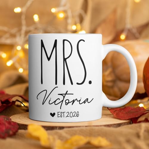 Personalized Couples MR and MRS Custom with | Customised Coffee Mug | 11 OZ