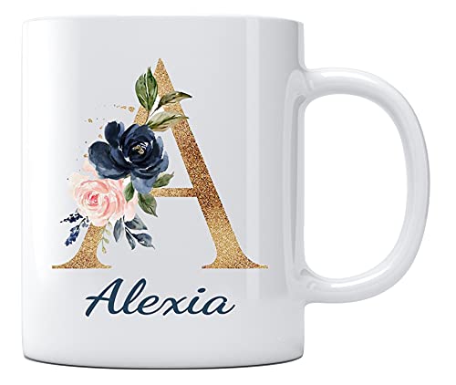 Mothers Day Presents with Name Alexia Gift | Ceramic Coffee Mug | 11 OZ