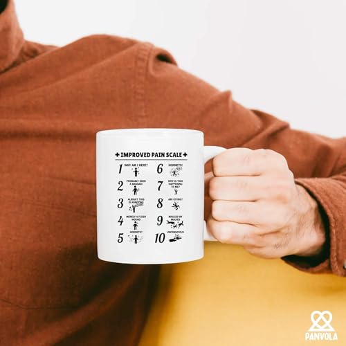 Improved Pain Scale Nurse Gifts For Women Men | Ceramic Coffee Mug | 11 OZ