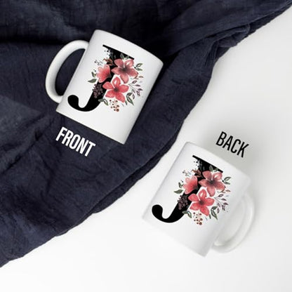 Personalized J Gifts Novelty Monogrammed | Customised Coffee Mug | 11 OZ