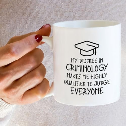 Funny Criminology Graduate Sarcastic or | Ceramic Coffee Mug | 11 OZ