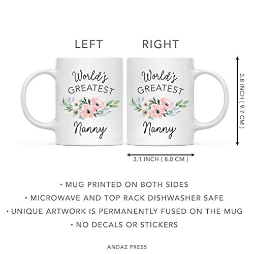 For Women World s Greatest Nanny Bohemian | Ceramic Coffee Mug | 11 OZ