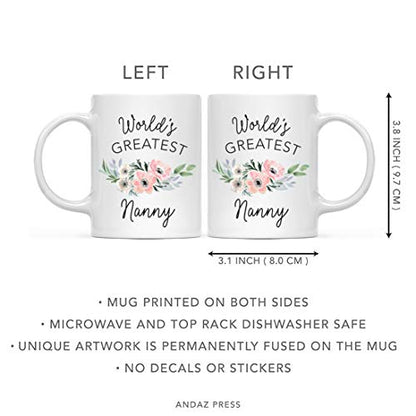For Women World s Greatest Nanny Bohemian | Ceramic Coffee Mug | 11 OZ