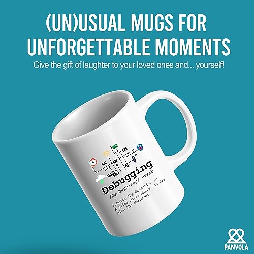 Debugging Definition Funny Gift Computer | Ceramic Coffee Mug | 11 OZ