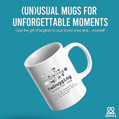 Debugging Definition Funny Gift Computer | Ceramic Coffee Mug | 11 OZ