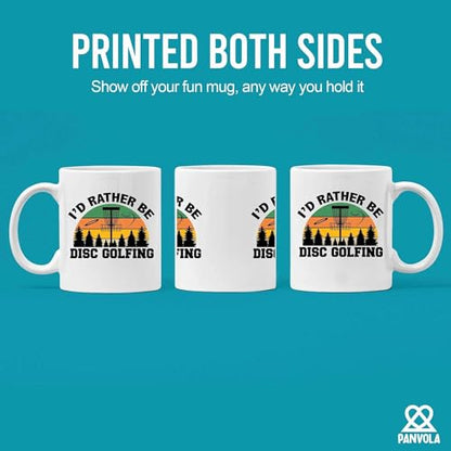 I d Rather Be Disc Golfing Golf Gifts Funny | Ceramic Coffee Mug | 11 OZ