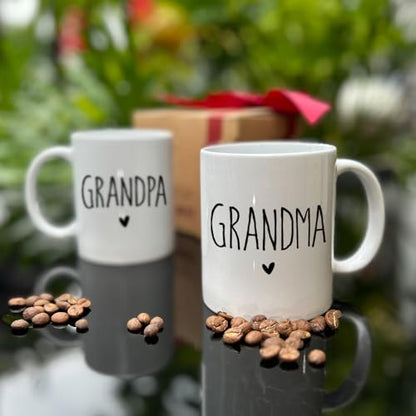 EST 2026 Promoted to Be Grandparents Set Gift | Ceramic Coffee Mug | 11 OZ