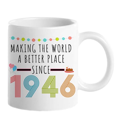 80th Birthday Gifts for Women Funny 80 Year | Ceramic Coffee Mug | 11 OZ