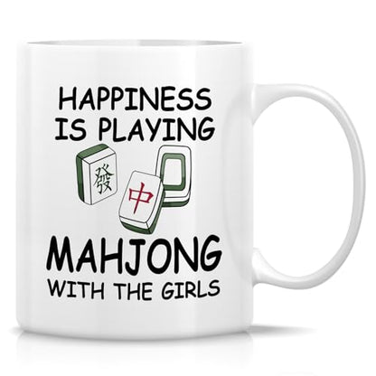 Funny Mahjong Lover or Humorous Sarcastic Gift | Ceramic Coffee Mug | 11 OZ