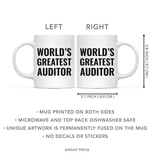 Gift for Men or Women World s Greatest Auditor | Ceramic Coffee Mug | 11 OZ
