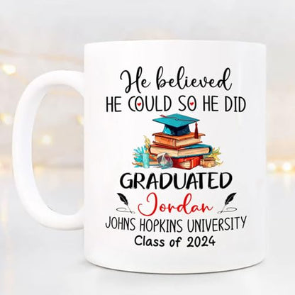 Personalized Graduation Class of 2026 He | Customised Coffee Mug | 11 OZ