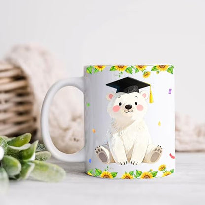 Personalized School Name Year Polar Bear | Customised Coffee Mug | 11 OZ