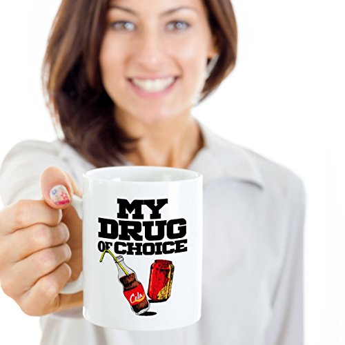 My Drug Of Choice Soda Pop Art For Women Girls | Ceramic Coffee Mug | 11 OZ