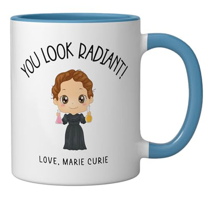 Funny Marie Curie Science Chemistry Radium | Ceramic Coffee Mug | 11 OZ