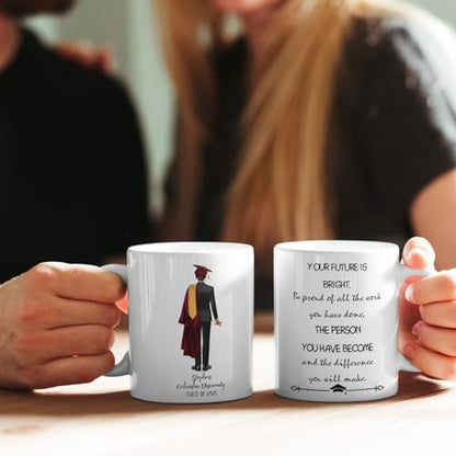 Personalized Graduation Gifts for Him | Customised Coffee Mug | 11 OZ
