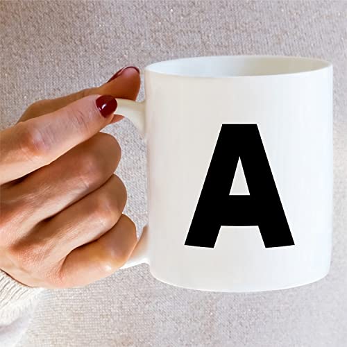 Initial A-Z Alphabet Monogrammed Funny | Ceramic Coffee Mug | 11 OZ