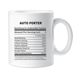 Gift for Auto Porter Ideas Graduation Funny | Ceramic Coffee Mug | 11 OZ