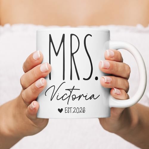 Personalized Couples MR and MRS Custom with | Customised Coffee Mug | 11 OZ