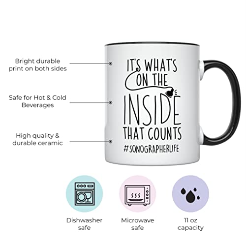 Sonographer Sonography Gifts Ultrasound Tech | Ceramic Coffee Mug | 11 OZ