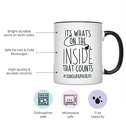 Sonographer Sonography Gifts Ultrasound Tech | Ceramic Coffee Mug | 11 OZ