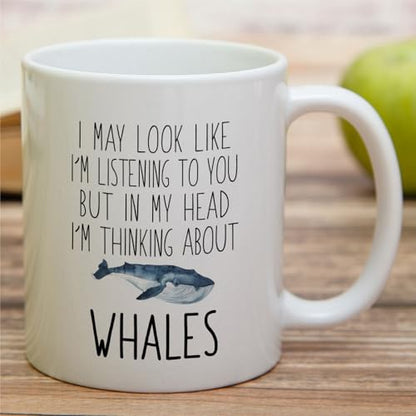 Funny Whales Lover or Humorous Gift for Marine | Ceramic Coffee Mug | 11 OZ