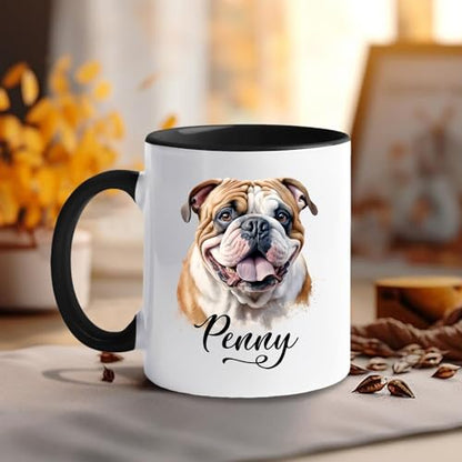 English Bulldog Personalized Breed Accent | Customised Coffee Mug | 11 OZ