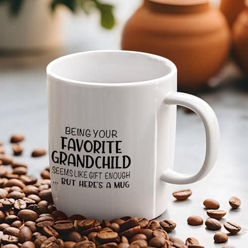Veracco Being Your Favorite Grandchild Seems | Ceramic Coffee Mug | 11 OZ