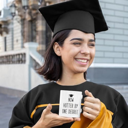 Veracco Funny Gift Graduation Now Hotter By | Ceramic Coffee Mug | 11 OZ