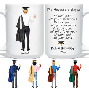 Custom Graduation for Graduates Son Brother | Customised Coffee Mug | 11 OZ