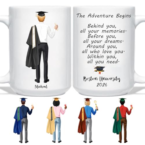 Custom Graduation for Graduates Son Brother | Customised Coffee Mug | 11 OZ