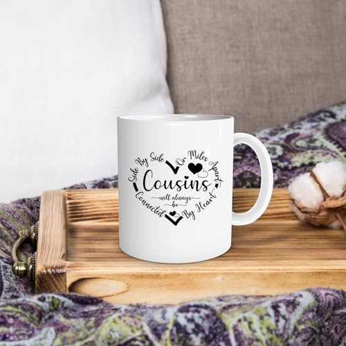 Cousins Gifts For Side By Or Miles Apart Will | Ceramic Coffee Mug | 11 OZ