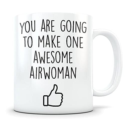 Air Force graduation gift student Airwoman US | Ceramic Coffee Mug | 11 OZ