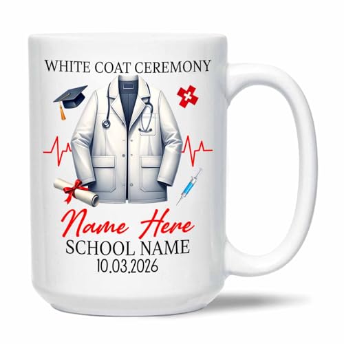 Personalized Coat Ceremony Custom Name | Customised Coffee Mug | 11 OZ