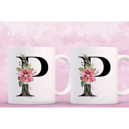 Personalized P Gifts Monogrammed Gift for | Customised Coffee Mug | 11 OZ