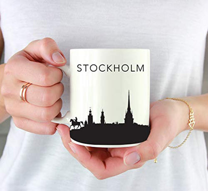 Tourist Travel Souvenir Gift Stockholm Sweden | Ceramic Coffee Mug | 11 OZ