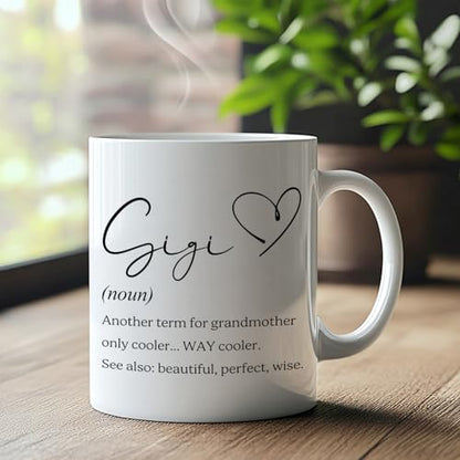 Gigi Grandma Gifts for Grandmother from | Ceramic Coffee Mug | 11 OZ