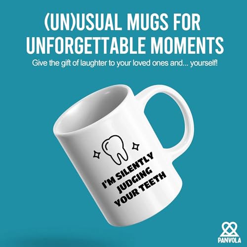 I m Silently Judging Your Teeth Dentist Gifts | Ceramic Coffee Mug | 11 OZ