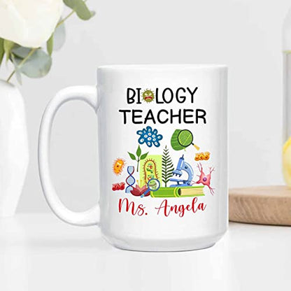 Personalized Biology Teacher Gifts For | Customised Coffee Mug | 11 OZ