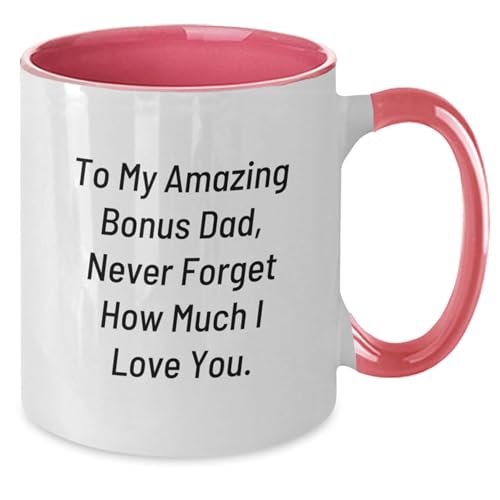 Funny Bonus Dad Gifts for Him Two Tone Gift | Ceramic Coffee Mug | 11 OZ