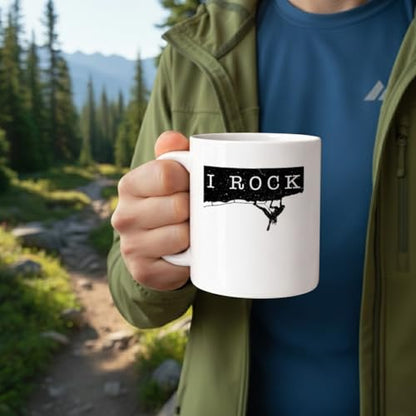 Funny Rock Climbing Gifts Climber Gift Idea | Ceramic Coffee Mug | 11 OZ