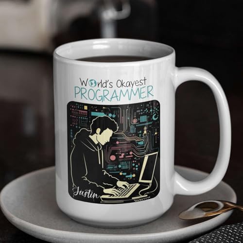 World s Great Programmer Men Design Accent | Customised Coffee Mug | 11 OZ