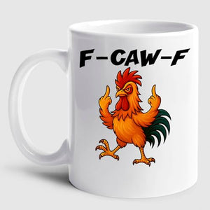 Personalized Caw -F Pun Hidden Message | Customised Coffee Mug | 11 OZ