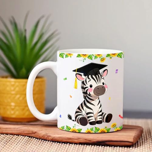 Custom Happy Graduation Zebra Accent | Customised Coffee Mug | 11 OZ