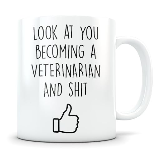 Veterinarian graduation gift Vet school DVM | Ceramic Coffee Mug | 11 OZ