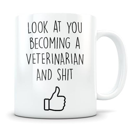 Veterinarian graduation gift Vet school DVM | Ceramic Coffee Mug | 11 OZ
