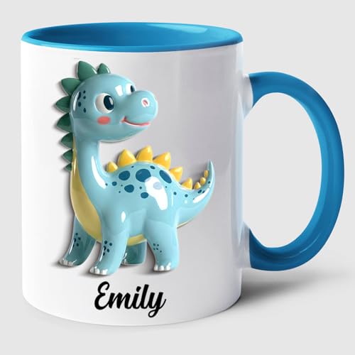 Unique Dinosaur Accent Personalized Name | Customised Coffee Mug | 11 OZ