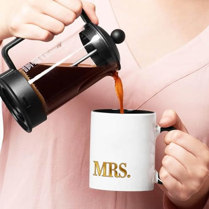 Mr and Mrs Set for Couples of 2 Anniversary | Ceramic Coffee Mug | 11 OZ